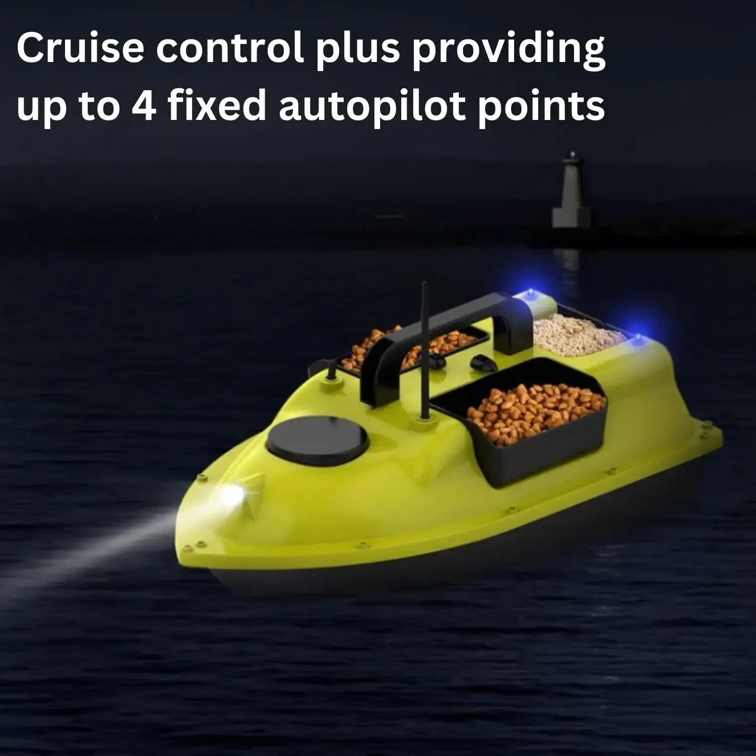 Remote Control Fishing Bait Boat Waterproof Sporting Goods with Night Lights Sportsman Specialty Products