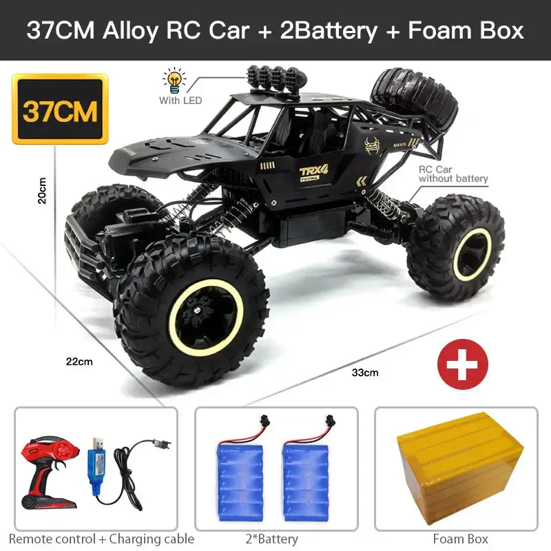 1:12 4x4 Off-Road RC Car With LED Lights 2.4G Radio Control Car Sportsman Specialty Products