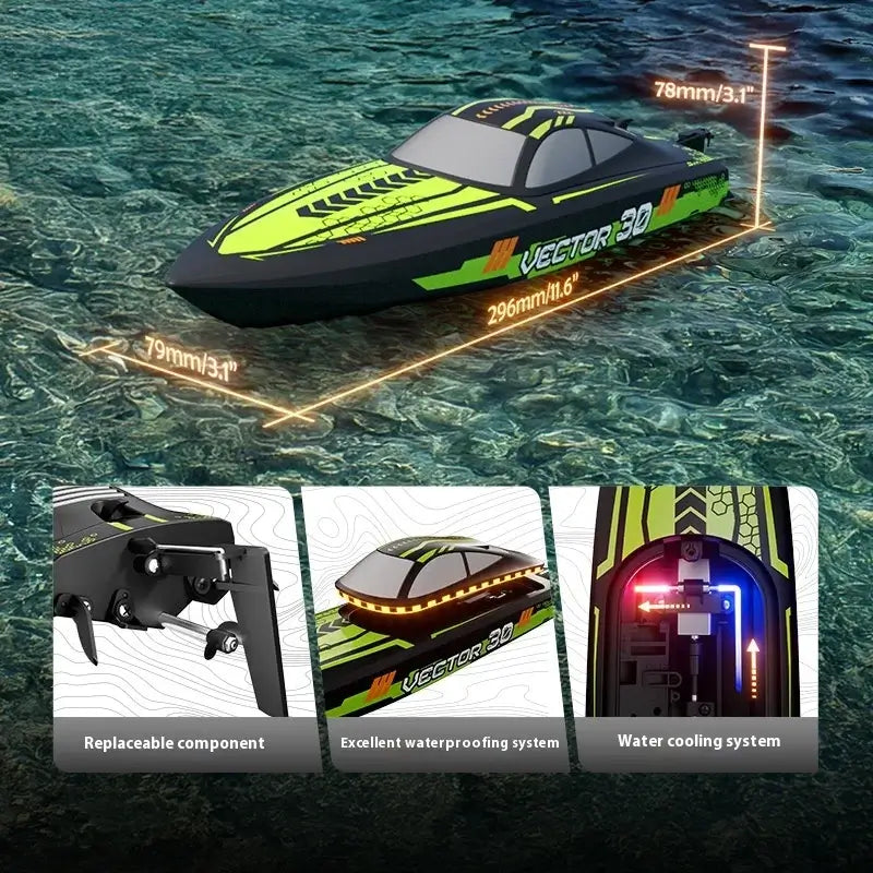 New Orans Remote Control Boat High-Speed Water-Cooled Sportsman Specialty Products