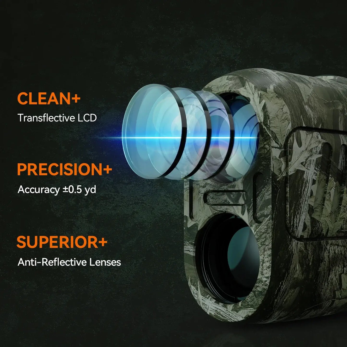 MiLESEEY Range finder 7° Big Field 656Yd laser rangefinder Sportsman Specialty Products