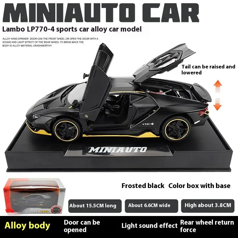 1/32 Cars Toys Auto To Scale Lambor LP770 Diecast Model Cars Sportsman Specialty Products