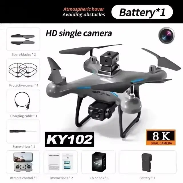 KY102 Drone 8K Professional Dual Camera Brushless Quadcopter Sportsman Specialty Products
