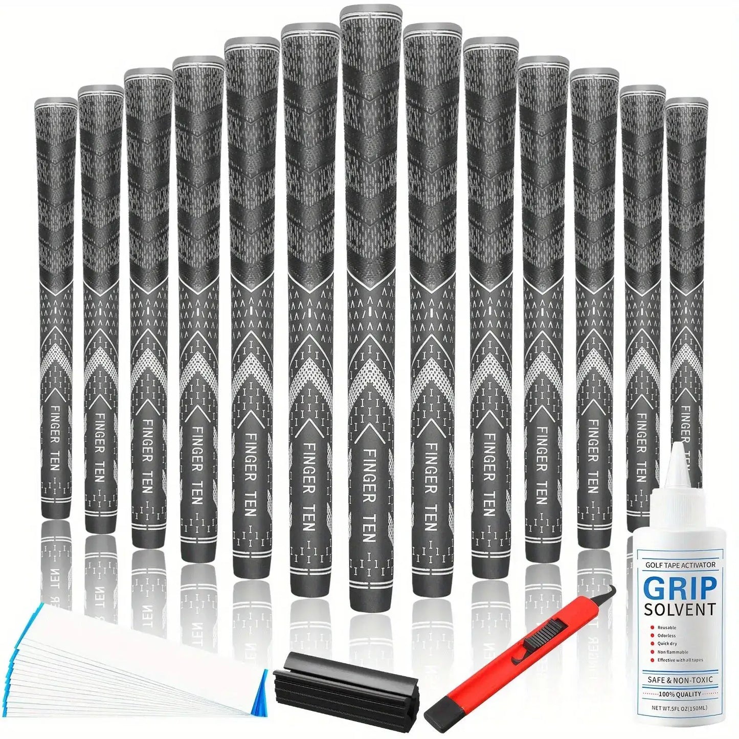 13 Golf Club Standard Grips/Medium Corded Rubber Multi-Purpose Sportsman Specialty Products