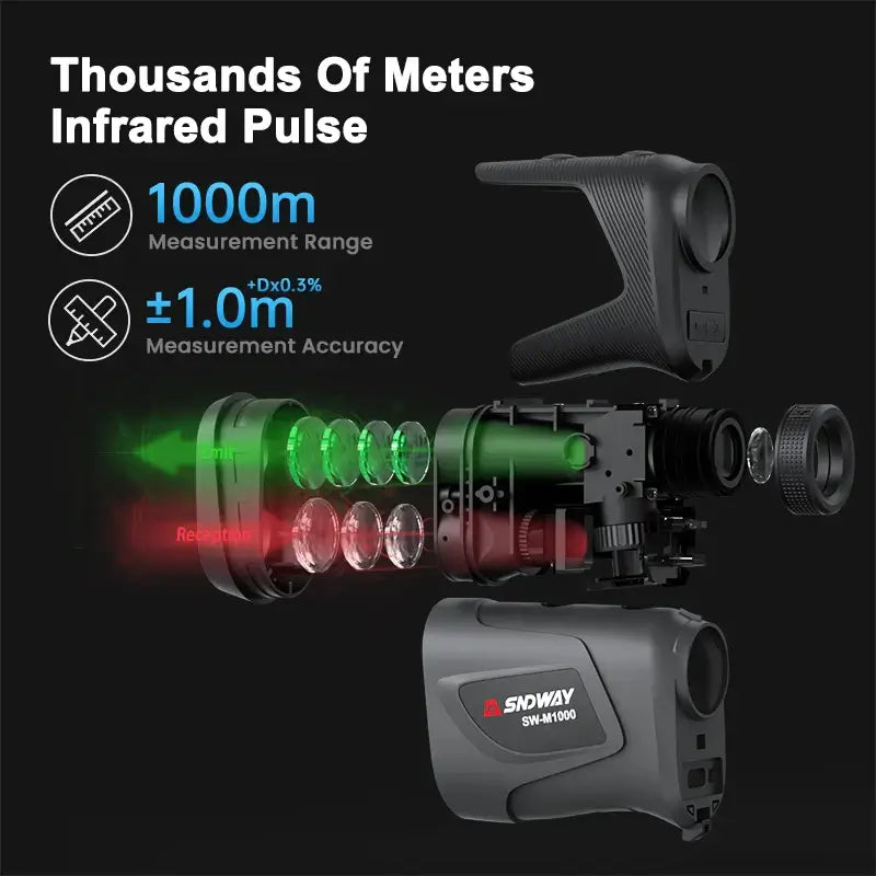 Rangefinder for Hunting Golf Laser Range finder 1000/1500M Sportsman Specialty Products