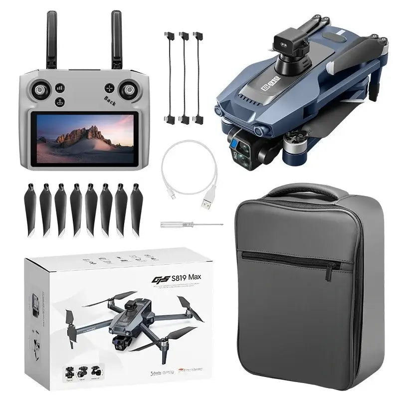 S819 Drone Three-Axis Gimbal Brushless Aerial Photography Screen Control Gps Sportsman Specialty Products