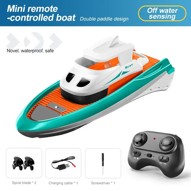 RC Boat Dual Motor Remote Control Speedboat Long Range Sportsman Specialty Products
