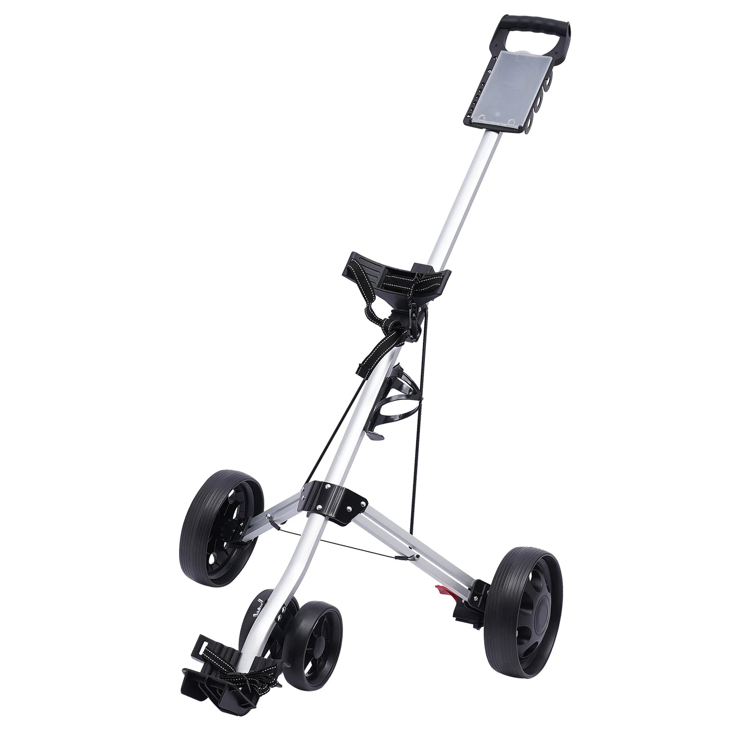 Sportsman Specialty Products Unisex Multi-functional 3-wheel Foldable Golf Push Cart Portable Lightweight