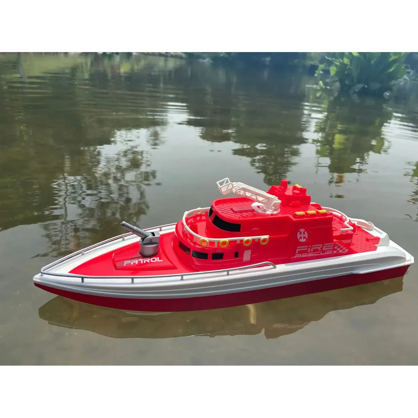 RTR Remote Control Boat H158 H160 Fire Rescue With Water Spray 20km/H Sportsman Specialty Products
