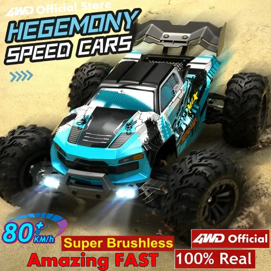 Super Brushless 80KM or 50KM/H 4WD RC Car With LED Sportsman Specialty Products