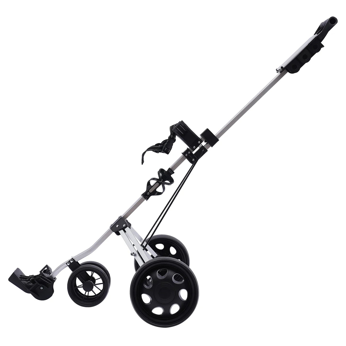 Sportsman Specialty Products 3 Wheel Push Pull Golf Cart Foldable Lightweight Golf Push Cart