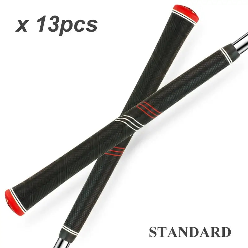 High Quality Golf grip set featuring 13 standard rubber handles designed for optimal performance.