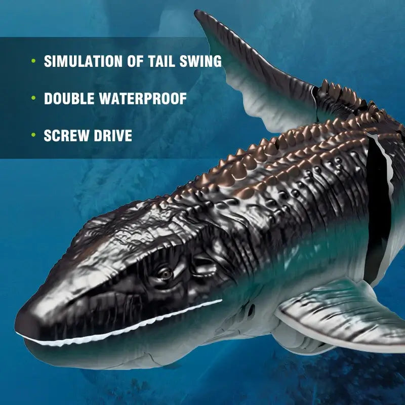 Rc Boat Simulation Mosasaurus remote control Ship Animal Sportsman Specialty Products
