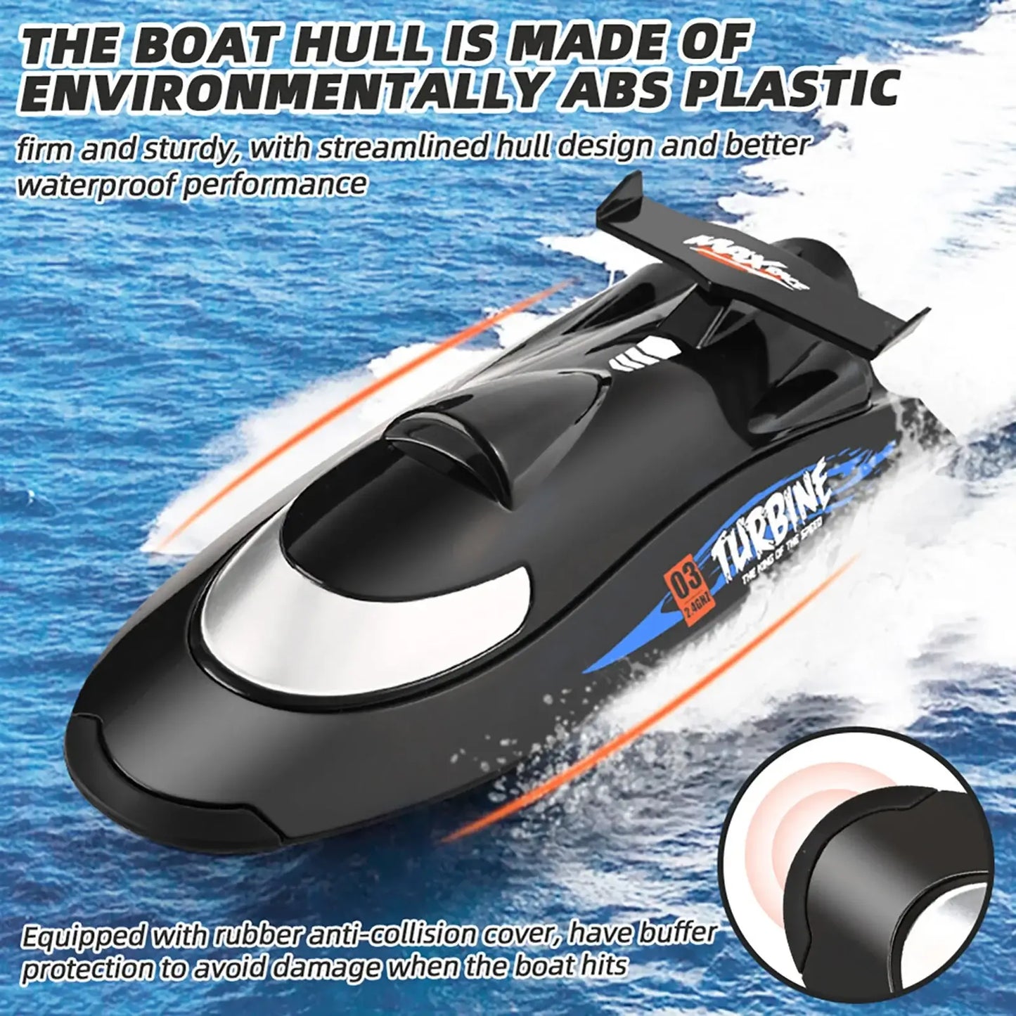 Flytec V009 30km/h Remote Control Ship Waterproof 2.4GHz Electric Sportsman Specialty Products