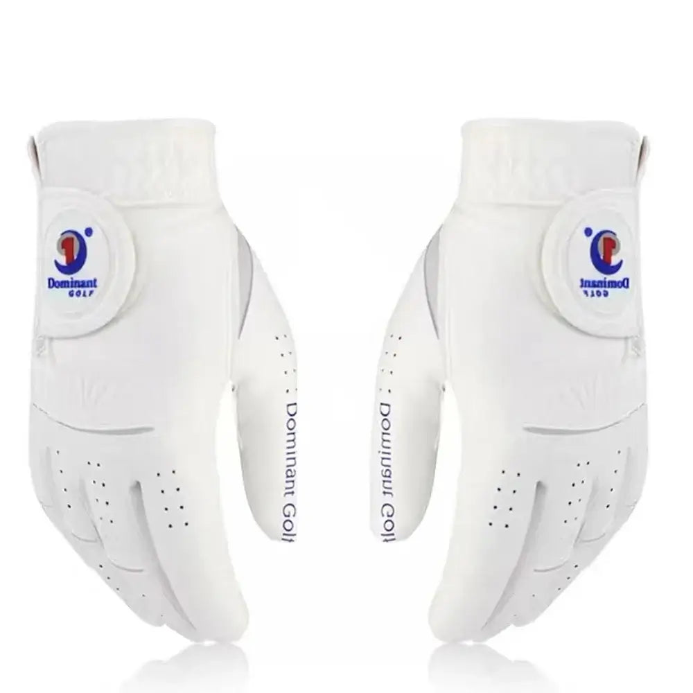 1Pair Men's Golf Gloves Microfiber Cloth Soft Fit Sport Grip Sportsman Specialty Products