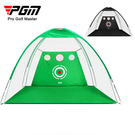 PGM 2 or 3m Indoor Golf Training Net Foldable Targeting Tent Cage for indoor golf practice