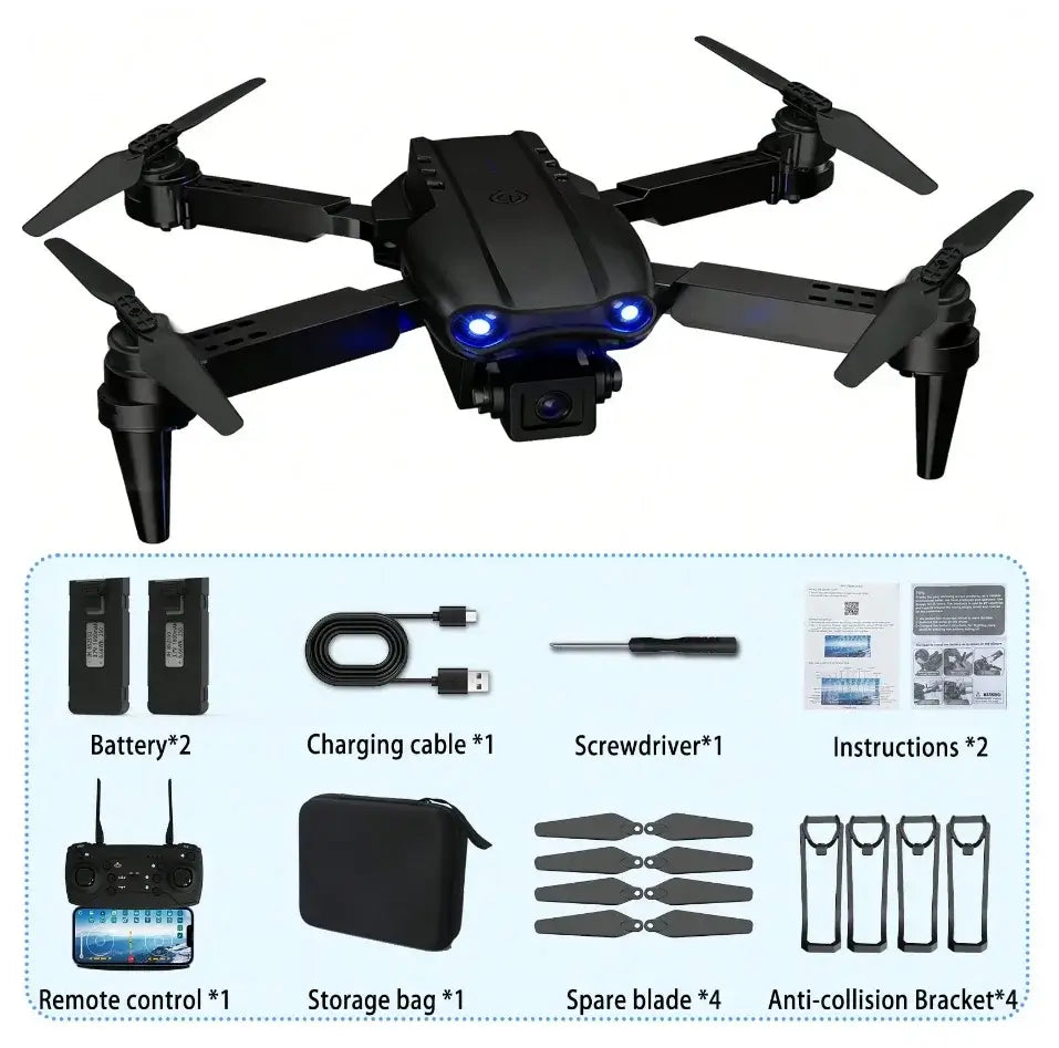 Professional RC Drone, WIFI Dual Camera RC Quadcopter Altitude HoldSPECIFICATIONS Aerial Photography: Yes Aircraf Operating Frequency: 2.4 GHz Brand Name: NONE Camera Features: 720p HD Video Recording Camera Integration: Camera Included Camera Mount Type: