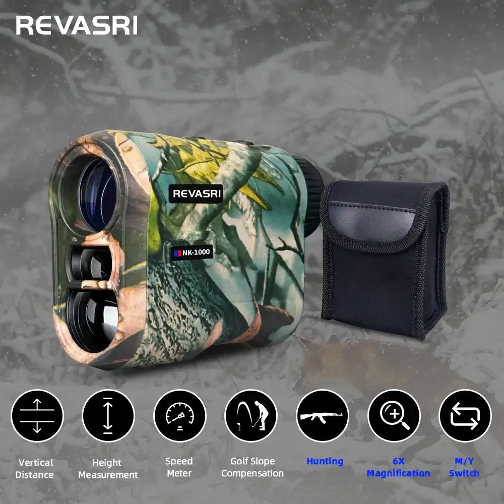REVASRI Golf Laser Rangefinder 600M Telescope with Flag-Lock Slope