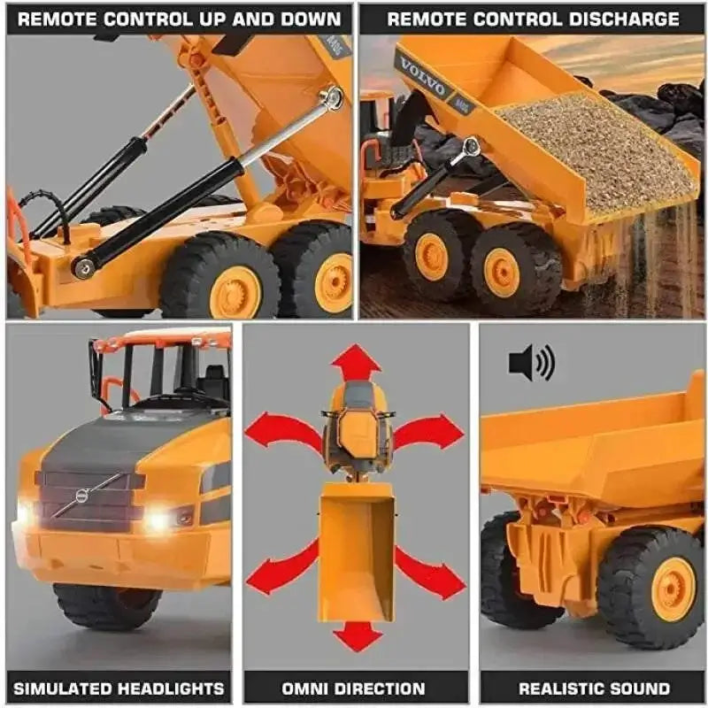 RC Dumper Caterpillar Tractor 2.4G Remote Control Sportsman Specialty Products