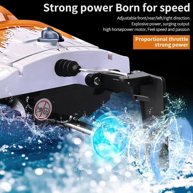 Hxjrc Hj822 2.4g Rc Boat Capsized Reset High Speed Led Light Sportsman Specialty Products