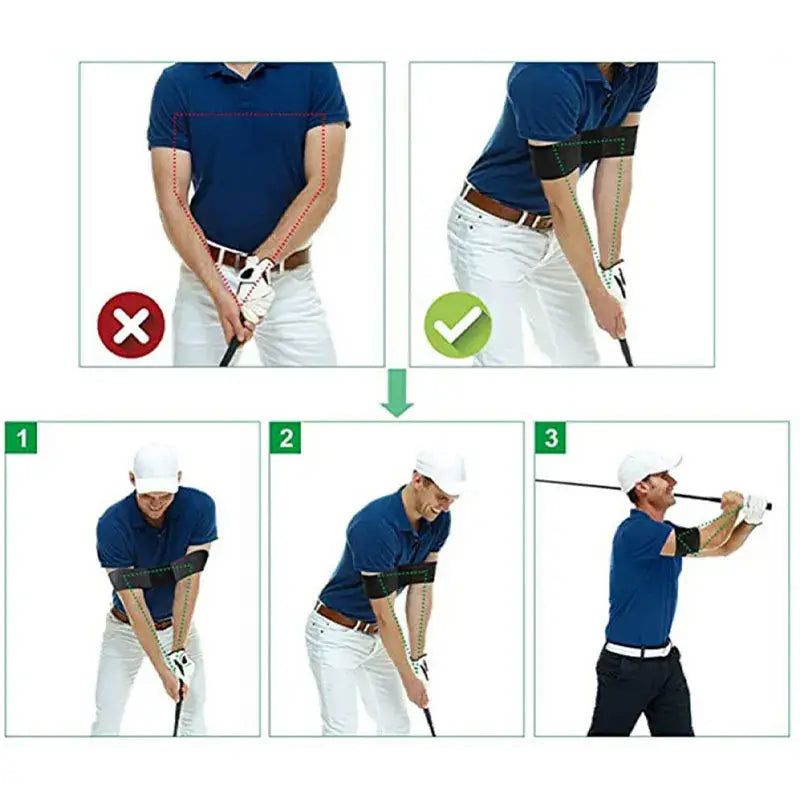 Professional Elastic Swing Golf Swing Arm Band Belt Sportsman Specialty Products
