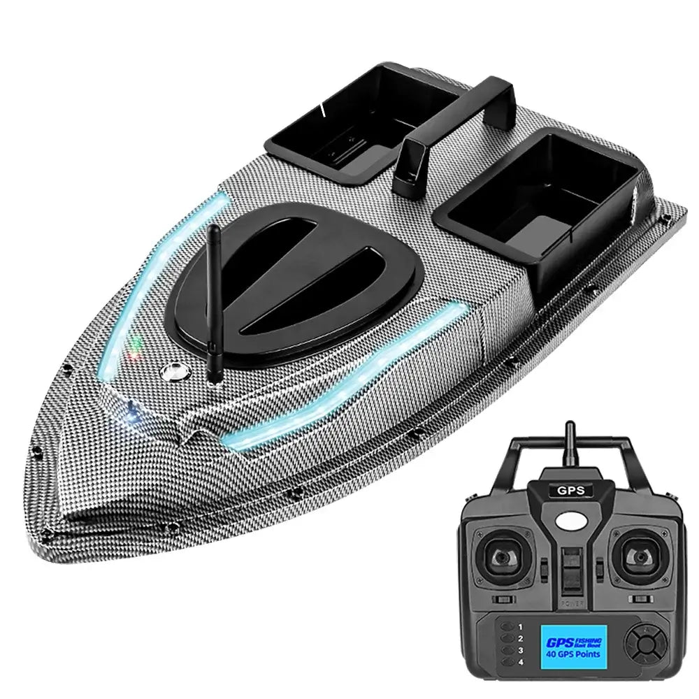 500M Smart Fishing Bait Boat with 40 GPS Points LCD Display Sportsman Specialty Products