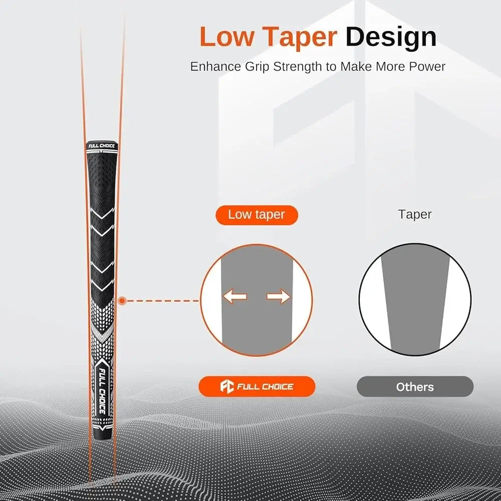 High Traction Non-Slip Golf Grips 13 Pack Advanced Texture Low Taper Control Sportsman Specialty Products