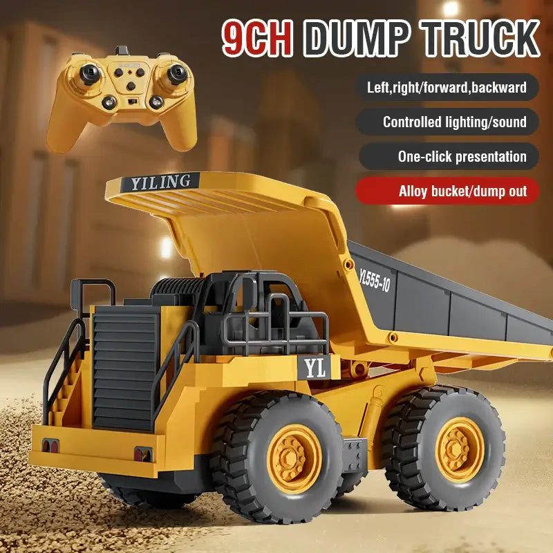 Remote Control Dump Truck Excavator Bulldozer Sportsman Specialty Products