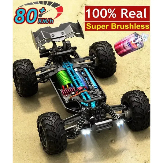 RC Car 80KMH Super Brushless 50KM/H Brushed 4WD 1:16