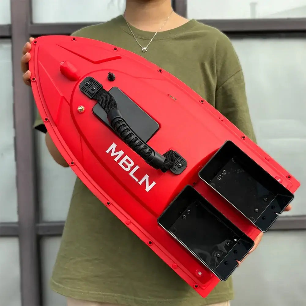 MBLN Bait Boat for Carp Fishing Dual Hoppers,1.5kg Load,300m Remote Range Sportsman Specialty Products
