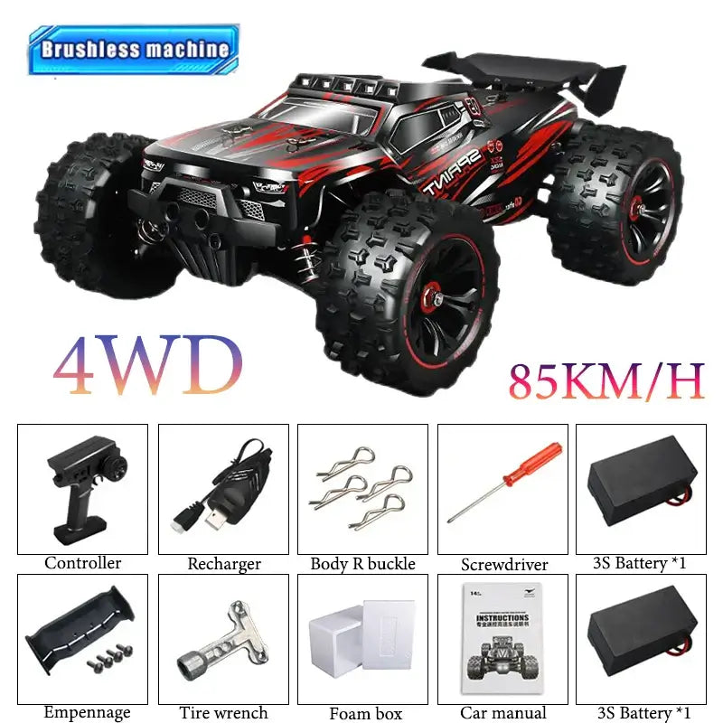 4WD Remote Control 1/14 RC Car 50 or Super Brushless 85KM/H Fast RTR High Speed Sportsman Specialty Products