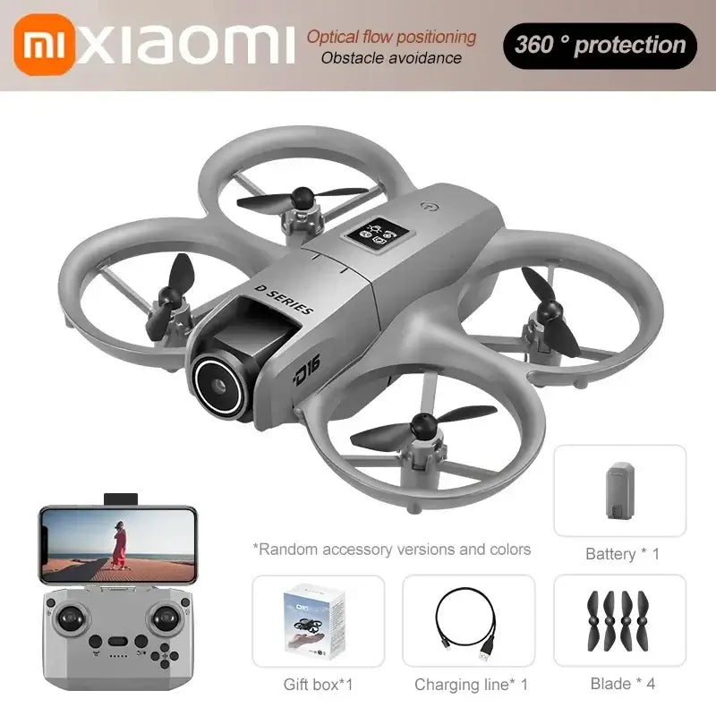 Xiaomi D16 Mini Drone Dual Camera 8K HDAerial Aircraft Obstacle Avoidance Sportsman Specialty Products