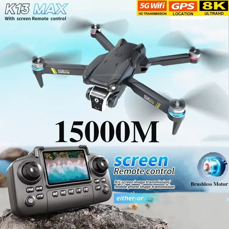 New K13MAX Drone With Screen Remote Control 8K HD Sportsman Specialty Products