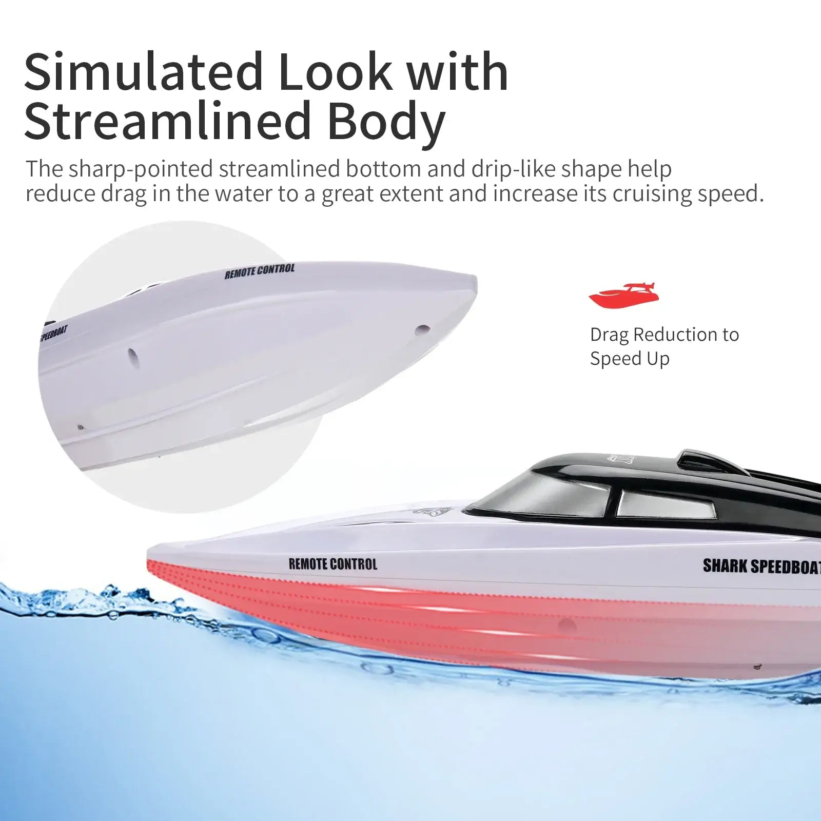 RC Speed Boat Electric Toys for Kids Boys 2 In 1 Remote Control Racing Boats Sportsman Specialty Products