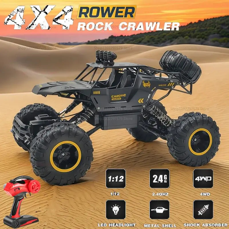 1:12/16 20KM/H Remote Control Car Truck with LED Headlight Sportsman Specialty Products