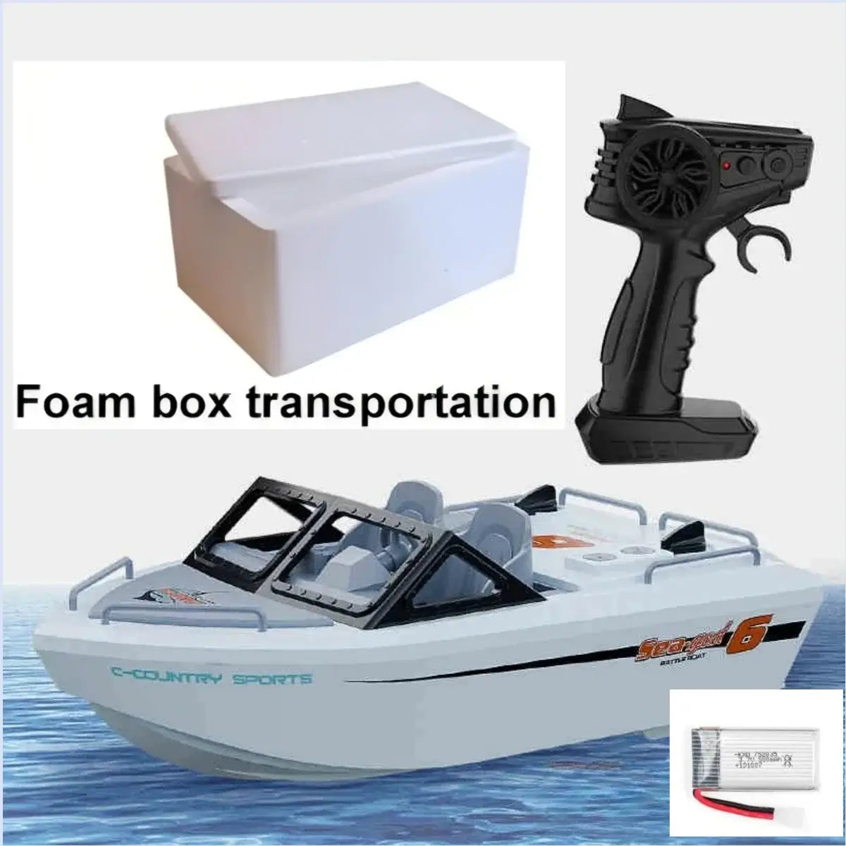 Brushless Jet 2.4G RC Boat TX693 Remote Control Boat Ship Sportsman Specialty Products