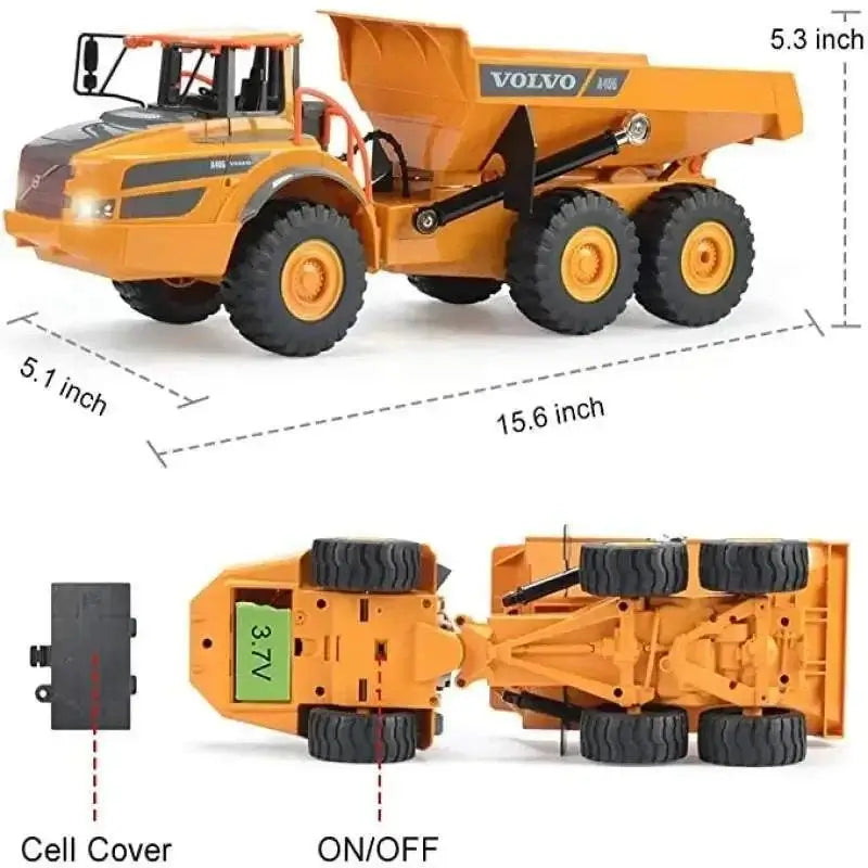 RC Dumper Caterpillar Tractor 2.4G Remote Control Sportsman Specialty Products
