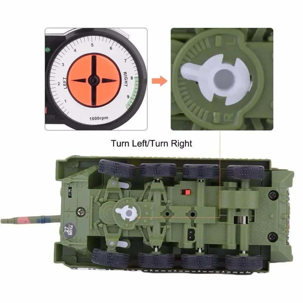 RC Tank 8012 Mini Model 40Mhz Military Toy Vehicle Sportsman Specialty Products