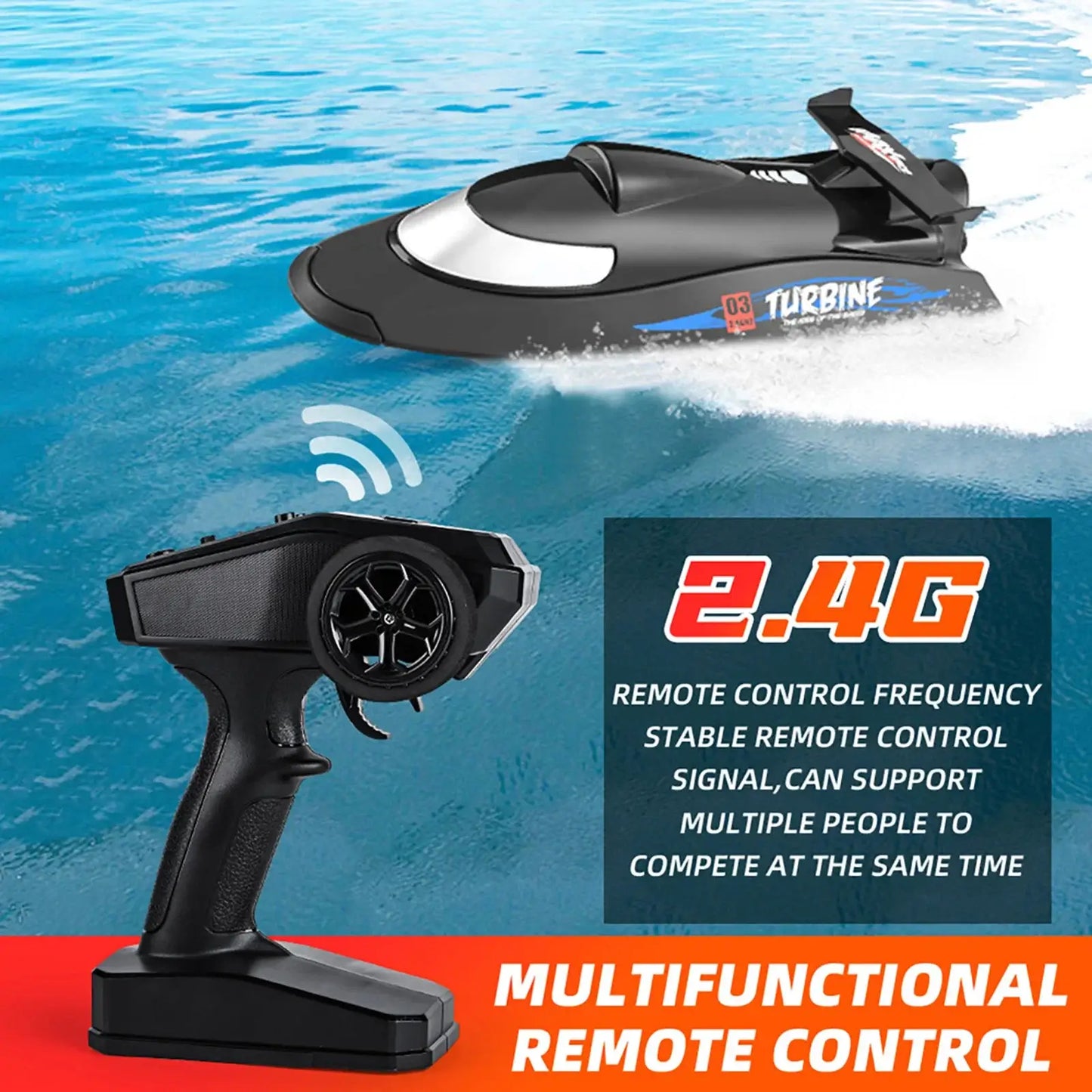 Flytec V009 30km/h Remote Control Ship Waterproof 2.4GHz Electric Sportsman Specialty Products