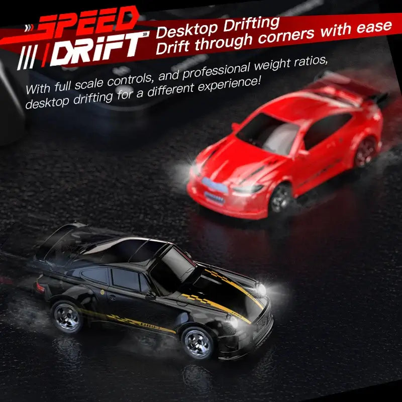 1/64 2.4G High speed Drift Rc Car 4WD Remote Control Sportsman Specialty Products