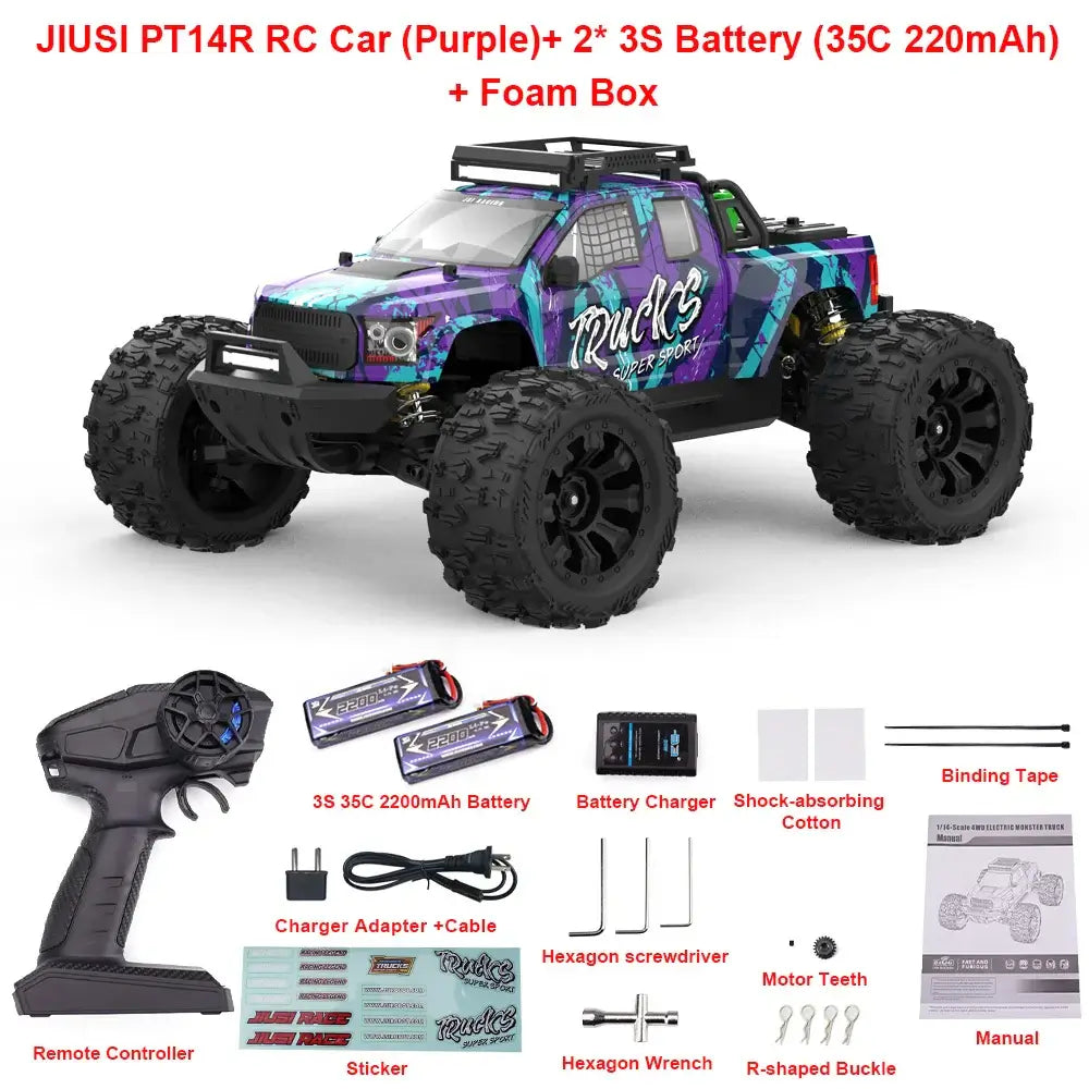 RC Car 4WD 80km/h Brushless 2.4G Remote Control Racing Car Sportsman Specialty Products