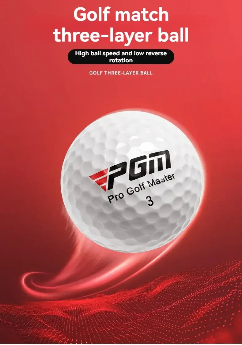 premium golf balls for competition training PGM three-layer ball for high speed and low reverse rotation