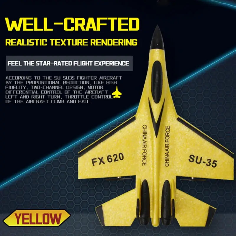 RC Foam Aircraft SU-35 Plane 2.4G Radio Control Glider Sportsman Specialty Products