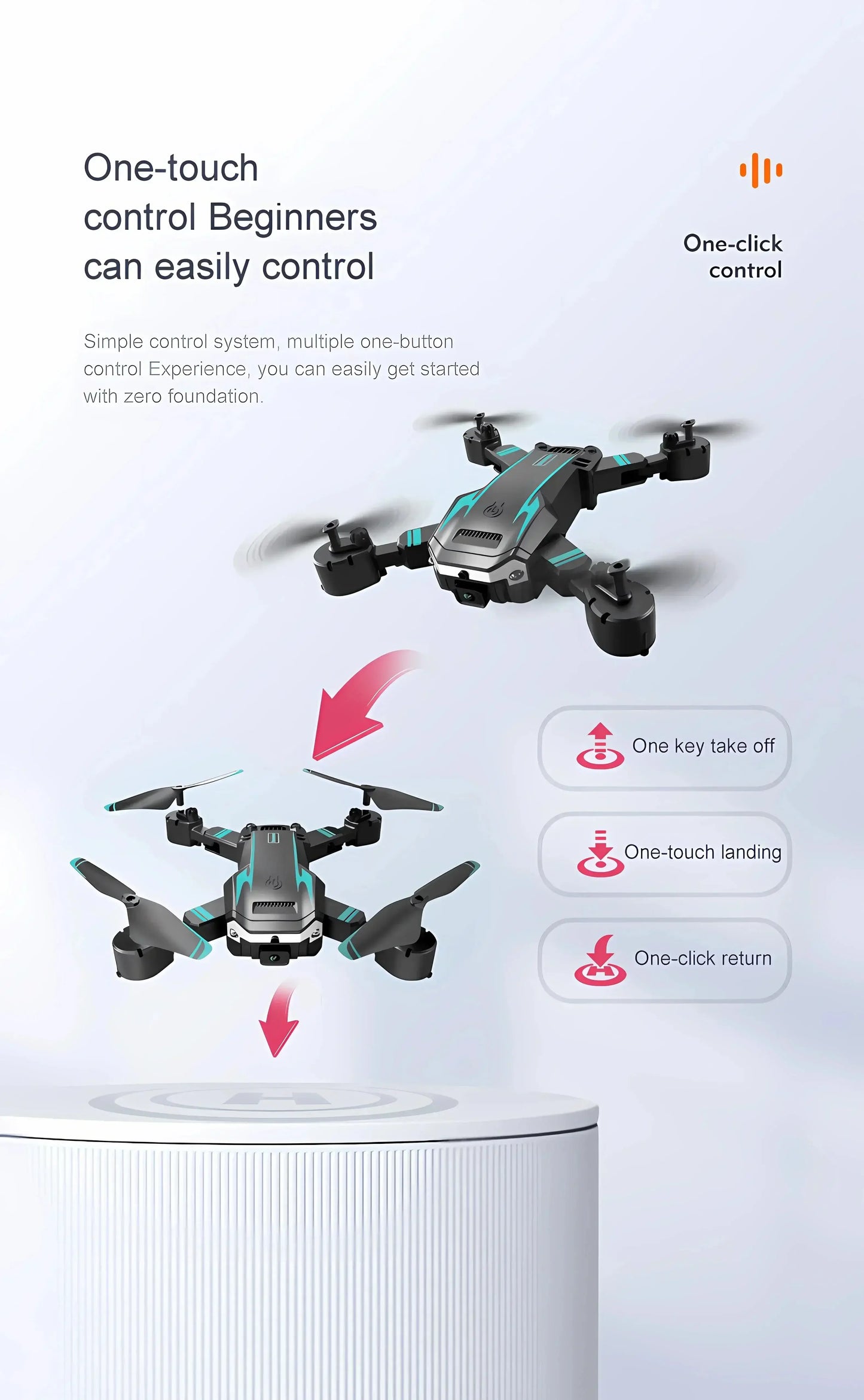 QJ S6/G6 GPS Drone 4K Professional HD Camera Foldable Quadcopter