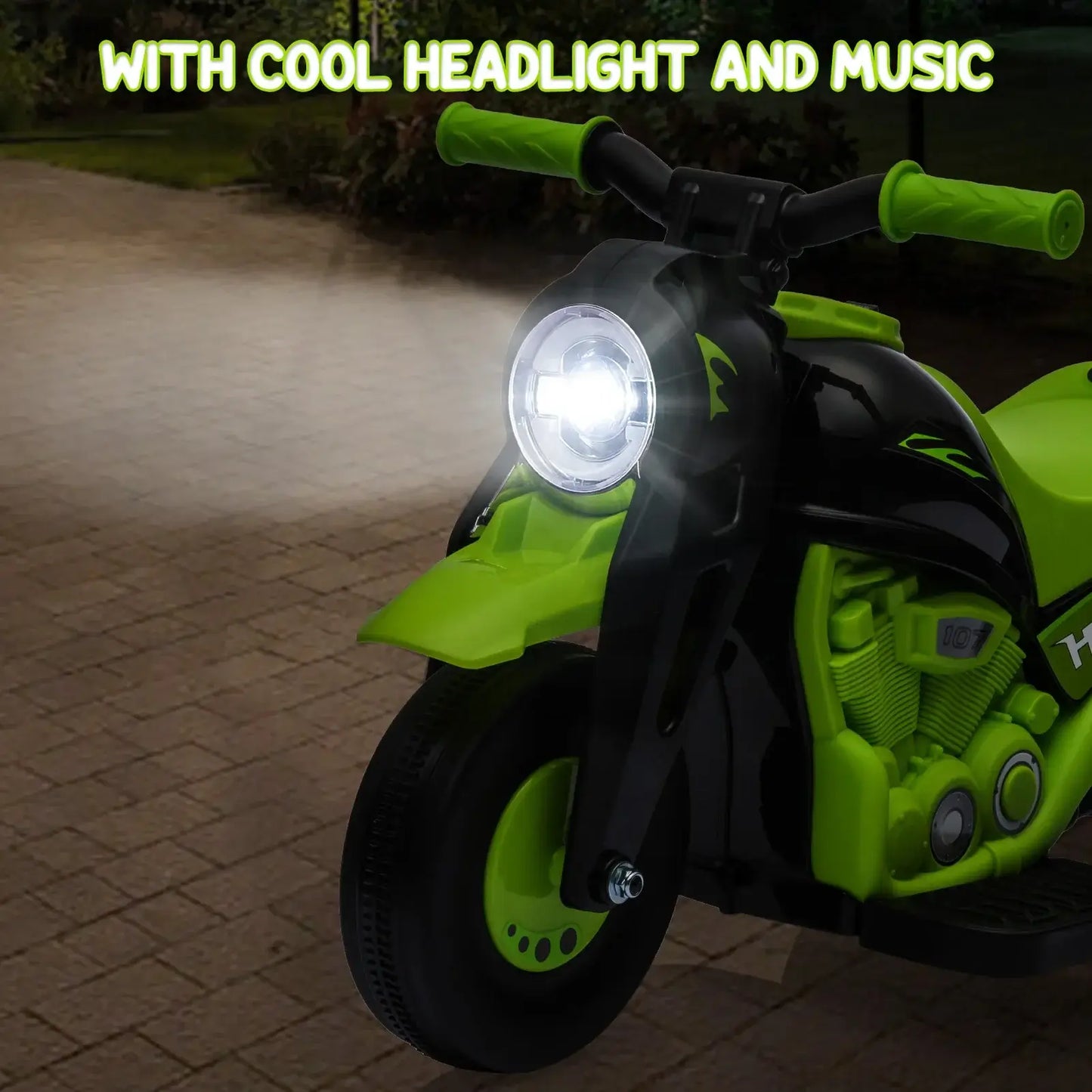 Kids Ride on Bubble Car Motorcycle, 6V Battery Powered Electric Motorbike Sportsman Specialty Products