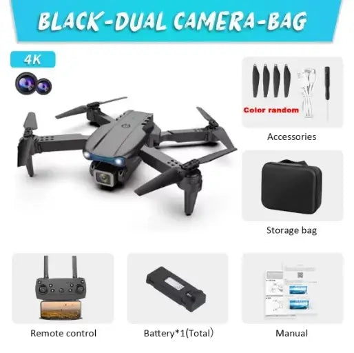 4K E88Pro drone with 1080P dual HD camera, foldable Sportsman Specialty Products