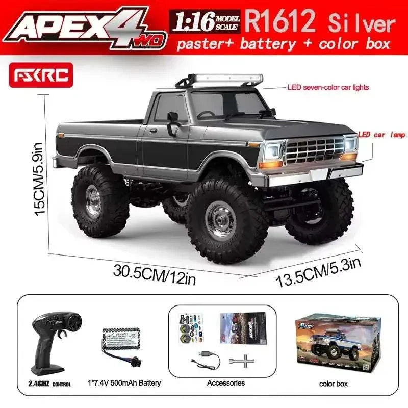 Rc Car Hb R1611 Rc 4x4 Off-Road Vehicle 1:16 model with LED lights and remote control.