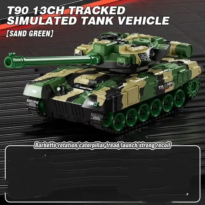 RC Tank 99 T90 Remote Control Tanks 13Ch Shooting Function Sportsman Specialty Products
