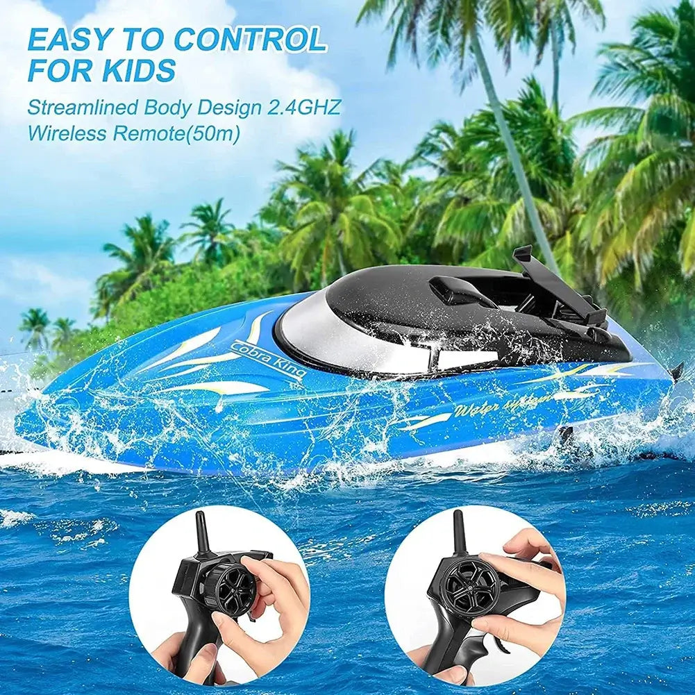 2Pack RH701 RC Battery Boat 2.4Ghz 25km/h High-Speed Sportsman Specialty Products
