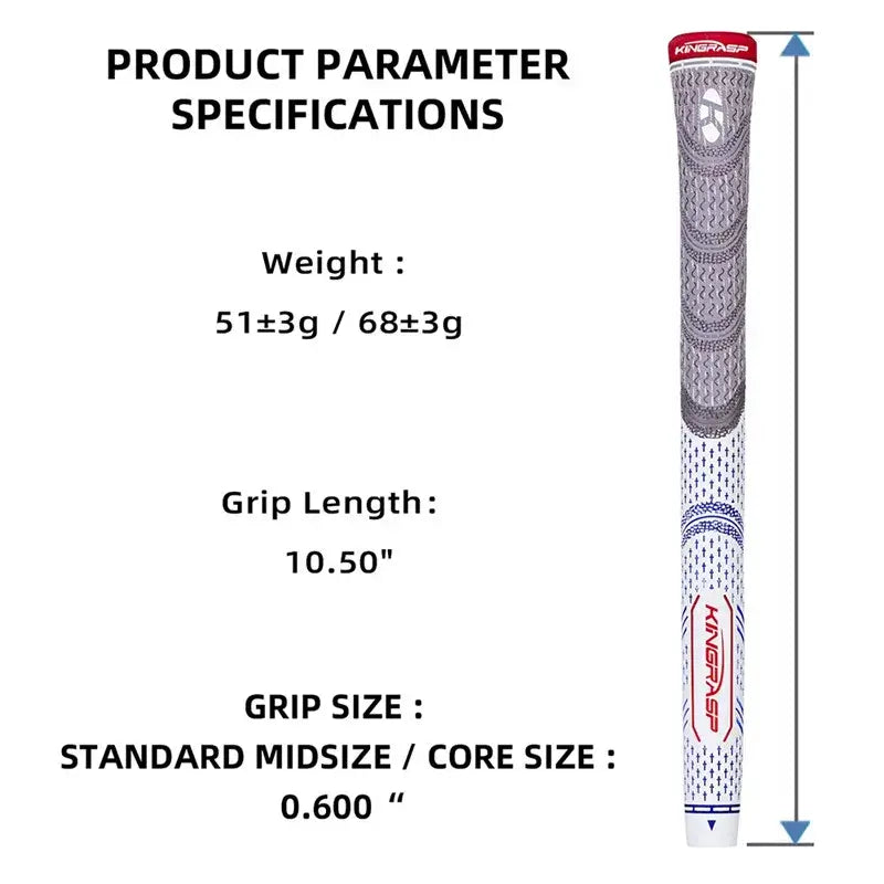 Men Women Anti-skid Shock-absorbing Golf Grips High Quality Rubber Sportsman Specialty Products