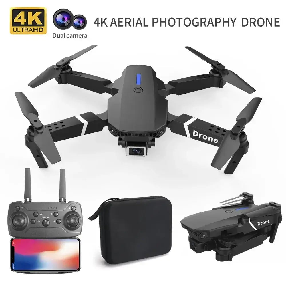 Professional Drone E88 4K Wide-Angle HD 1080P Camera WiFi FPV Sportsman Specialty Products